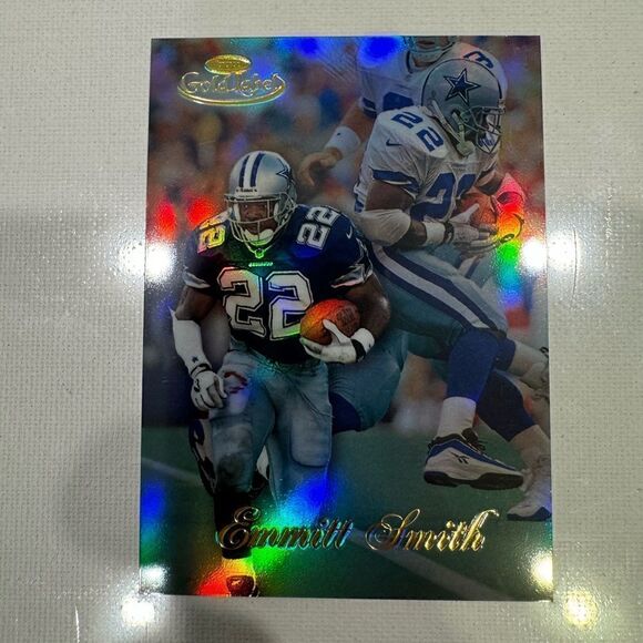 1998 Topps Gold Label refractor Emmitt Smith 90 mint - Picture 1 of 5